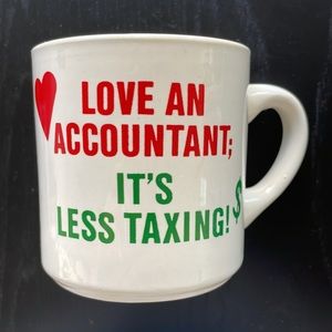Vintage Tax Accountant Love dad Mug Coffee Cup